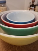 Set di 4 pirofile Pyrex vintage