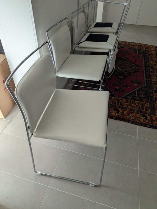 Cassina lederen stoelen