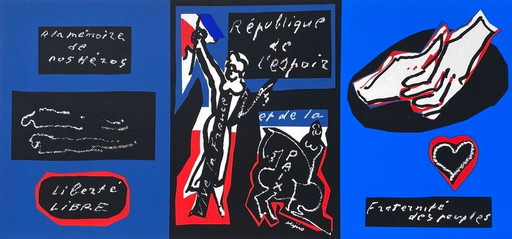 Ladislas KIJNO Fraternity of Peoples screenprint 2005
