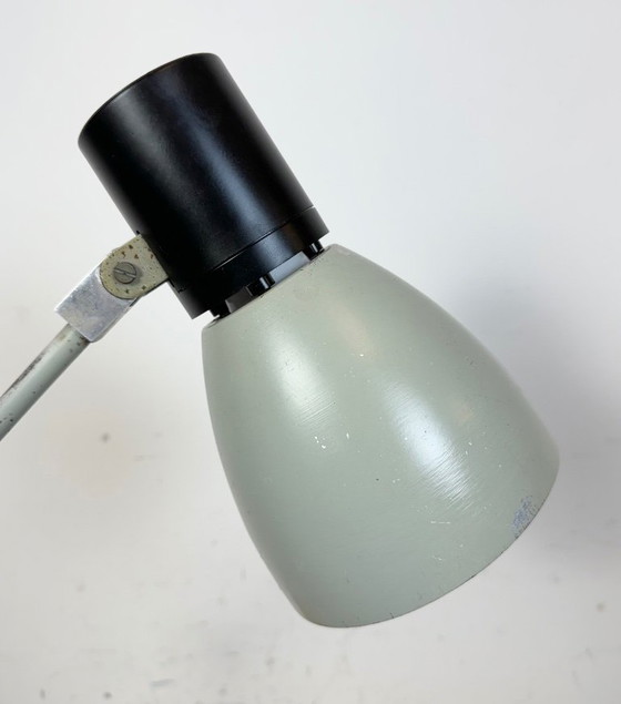 Image 1 of Lampada da tavolo industriale grigia di Elektrosvit, anni '70