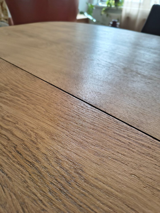 Image 1 of Mid-Century extendable dining table (120-165) – Oak