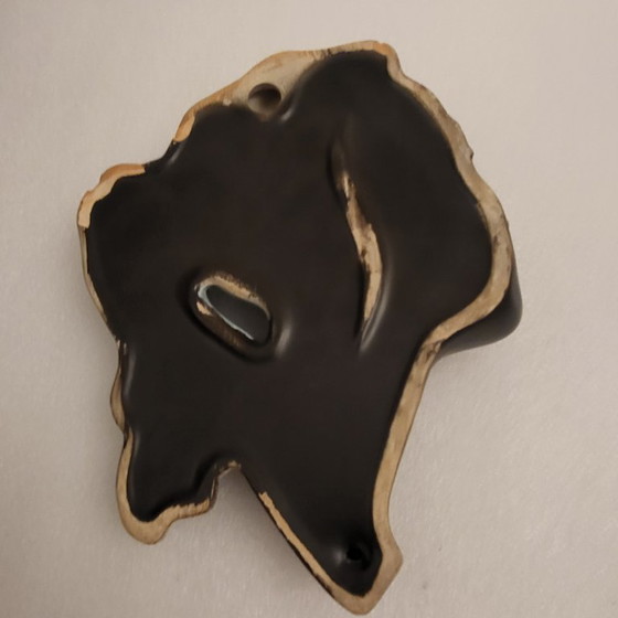 Image 1 of Head, bust, female profile in glazed ceramic from Cortendorf, West Germany, 1950-60