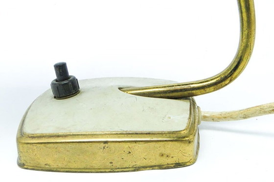 Vintage Bedside Lamp, Poland, 1960s – Table lamps, Glass, Brass (photo 3 of 6)