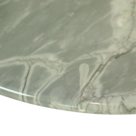 Image 1 of Marble Side Table on Wheels 1970s