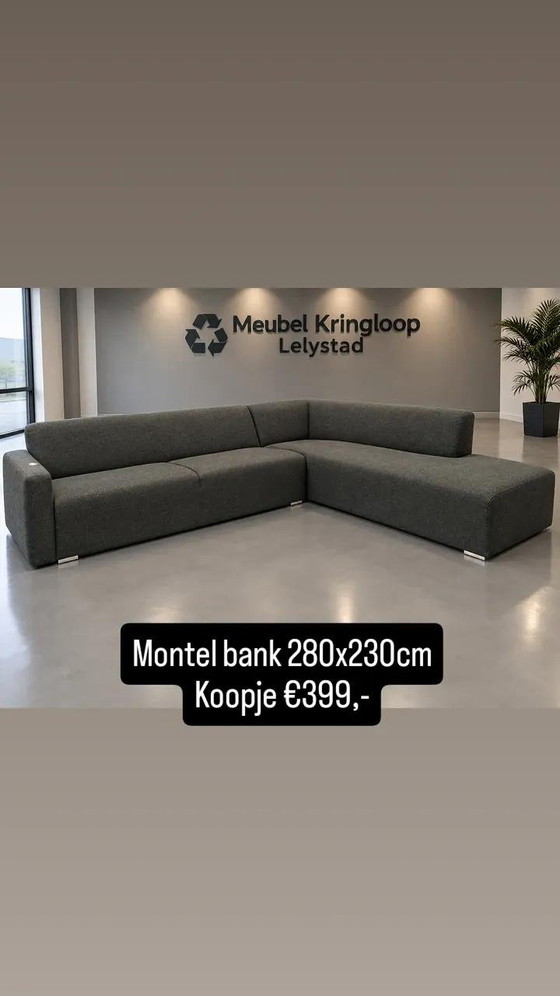 Montel Hoekbank - Gereinigd - 280x230cm – Hoekbanken, Cotton, Metal (photo 3 of 5)