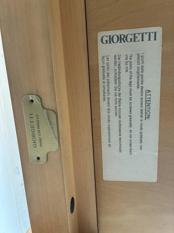 Image 1 of Giorgetti dining table designed by Chi Wing Lo. First owner.