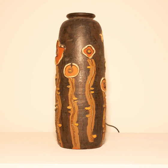 Einzigartige italienische Keramik Steh-/Tischlampe – Dimmbar – Tischlampen, Ceramic, Vintage (photo 2 of 8)