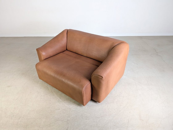 Image 1 of Originele de Sede DS 47 tweezitsbank design bank dik leer