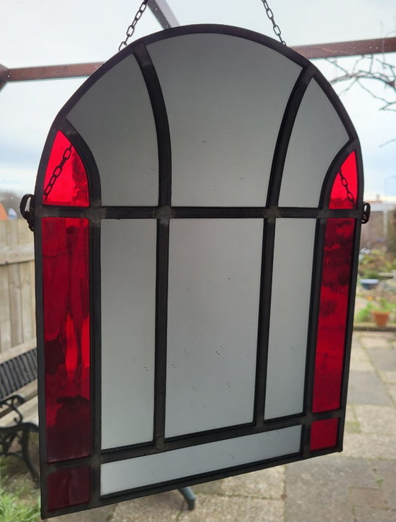 Image 1 of Rustic vintage Art Deco mirror