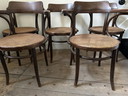 5 Original Vintage Thonet Chairs No. 1047