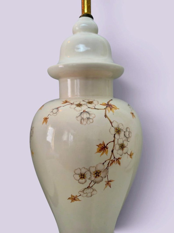Set of Luxurious Japanese Chinoiserie Table lamps – Porcelain (photo 2 of 13)