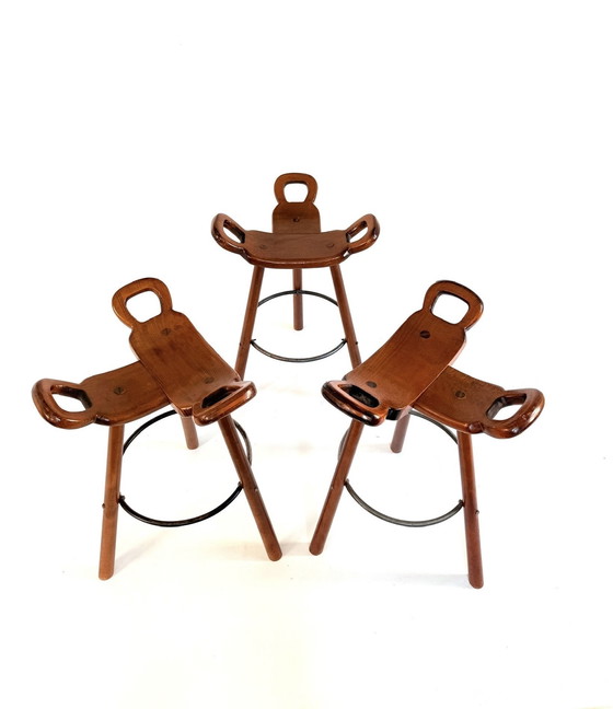 Image 1 of 3x sgabelli vintage Marbella, Conoform '60