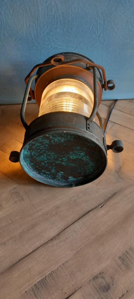 3 Originele ankerlichten - Tavernier Oostende  – Genummerde reeks 327/329/330 – ca. 1940‑1950 – Hanglampen (photo 12 of 13)
