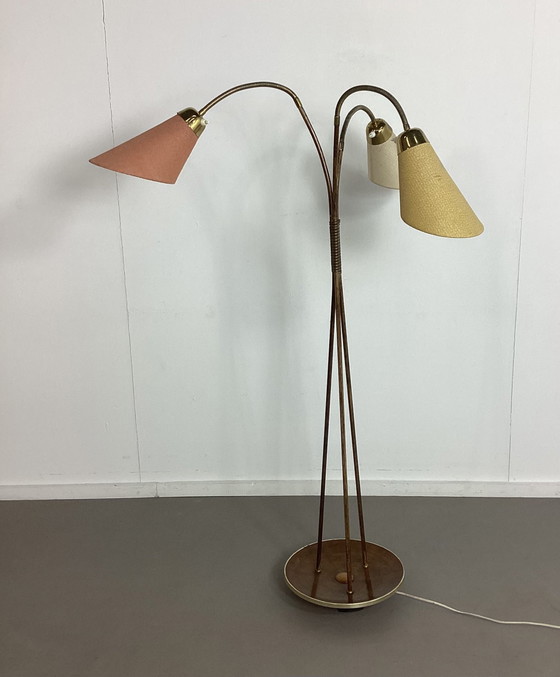 Lampada da terra vintage anni '50 – Lampade da terra, Metal, Wood (photo 10 of 12)