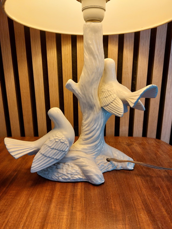 Image 1 of Vintage italiaanse keramische schemerlamp