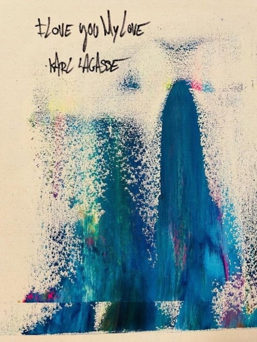 I Love You My Love - Original Painting 2022 Karl Lagasse (1981) – schilderijen tekeningen, Other (photo 2 of 10)