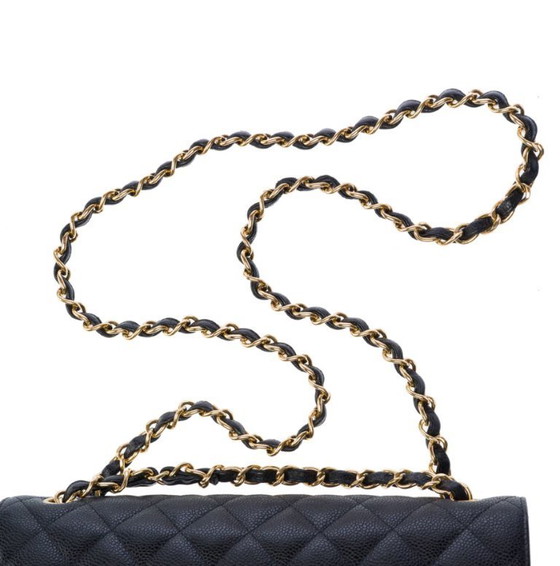 Image 1 of Sac CHANEL Timeless/Classique en Cuir Noir - 103396