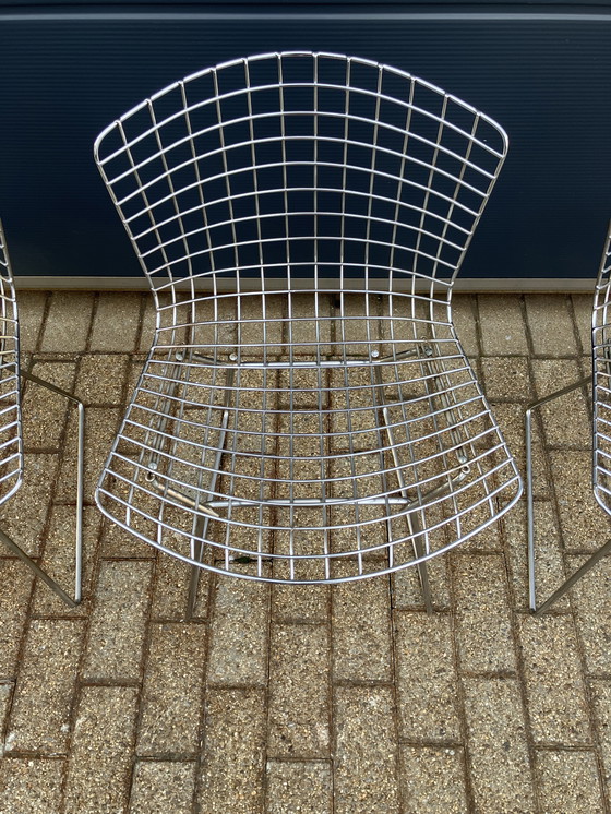Image 1 of 4x original Knoll Bertoia Side Chairs Chrom im Top Zustand!