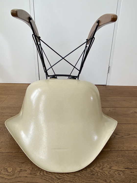 Image 1 of Set of 2 original Eames RAR rocking chairs fiberglass -Herman Miller