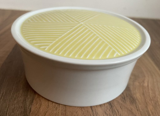 Hakusan Japan - Modern porcelain butter dish or lidded dish