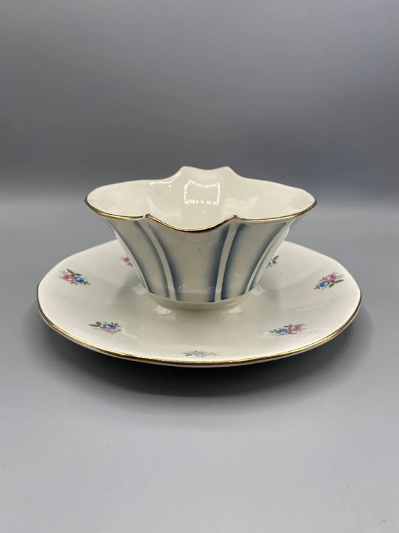 Digoin Sarreguemines Model 9123 Gravy Boat with Attached Underplate – Decorative Objects (photo 2 of 6)