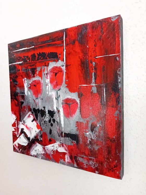 Image 1 of Abstraktes Gemälde 30x30