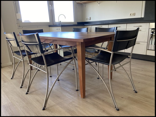 6 Chairs With Industrial Appearance