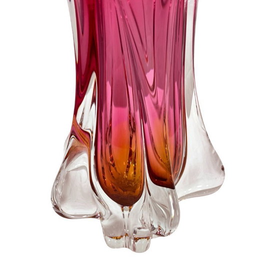Image 1 of Vase "Tulip" by J. Hospodka, Chřibská Sklárna, Czechoslovakia 1960s