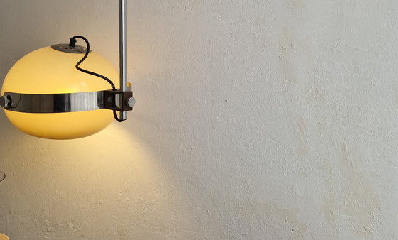 Image 1 of Vintage booglamp chroom mushroom Dijkstra design