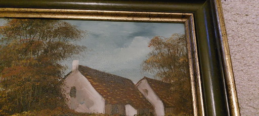 Paesaggio di J. Kok con 2 case