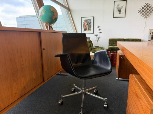 Bird Chair, Fabricius & Kastholm 6727, Walter Knoll, Kill, Leder, Top – bureaustoelen, Leather, Metal (photo 2 of 5)