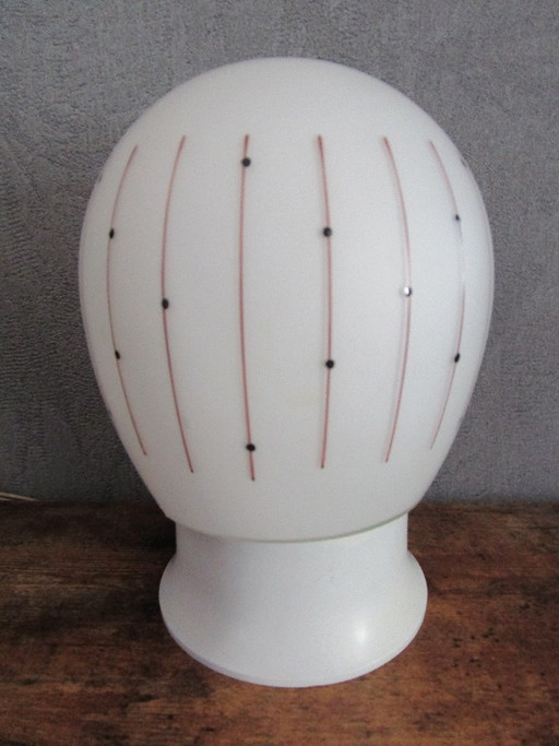 Lampada da soffitto vintage con lampadina a vite, anni '50/'60.