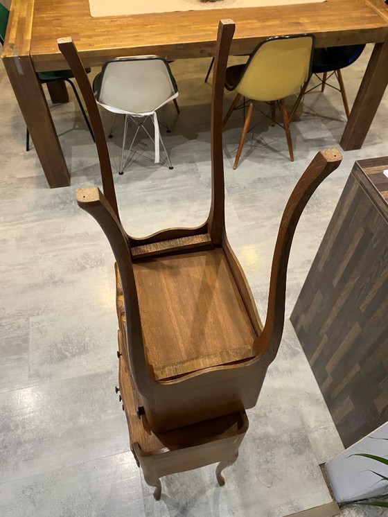 Image 1 of Paar nachtkastjes met lades en nis, Lodewijk XV-stijl