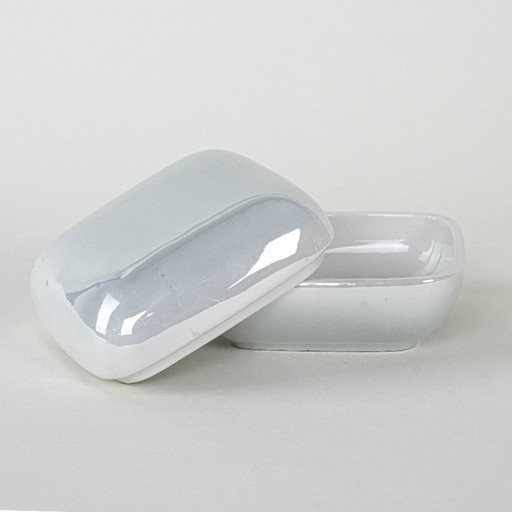 Porcelain box, Italian design, 1970s, manufactured in Italy