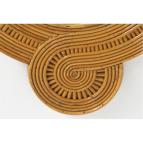 Image 1 of Vintage mirror in bamboo by Vivai Del Sud, Italy 1960