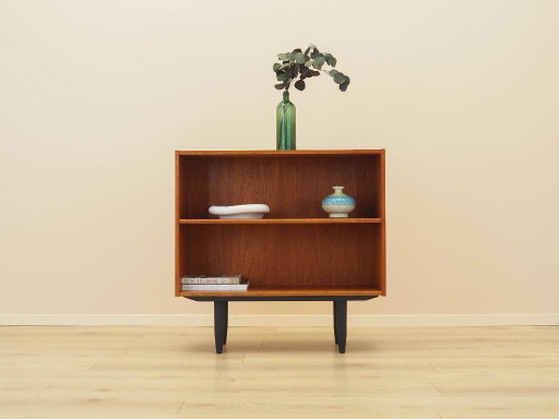 Teakhouten boekenkast, Deens design, jaren 70, gemaakt in Denemarken.