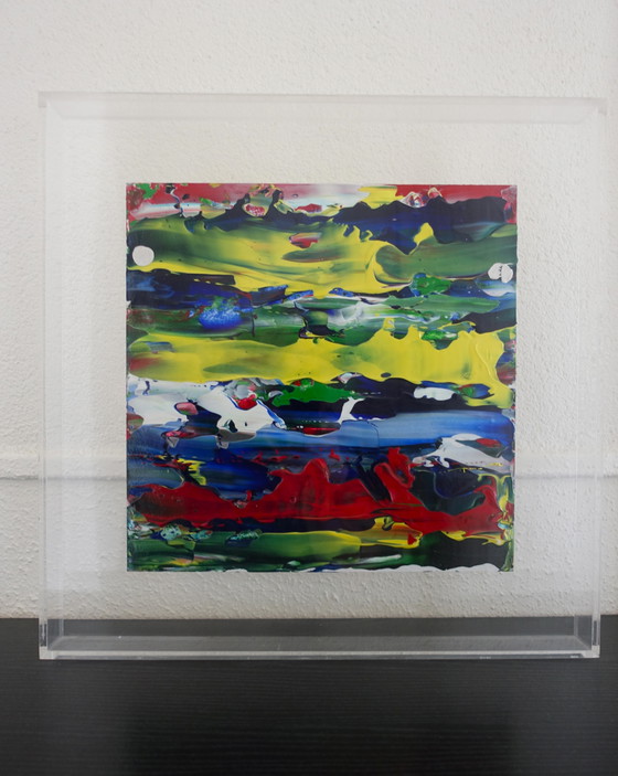 Image 1 of 1 Abstract Work in Perspex Box