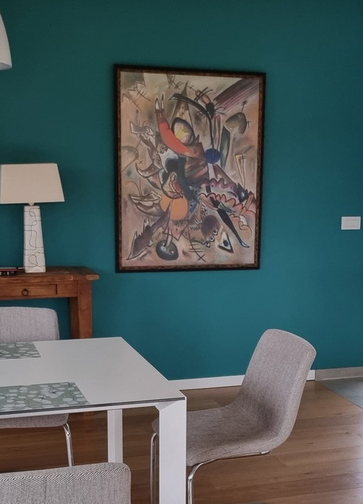 Stijlvolle Reproductie Van Kandinsky's Picture With Points