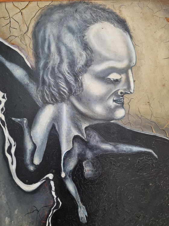 Hellmuth Eichner (1936–2012) – Oil painting “Politician” (1966) – Decorative Objects, Canvas (photo 2 of 9)