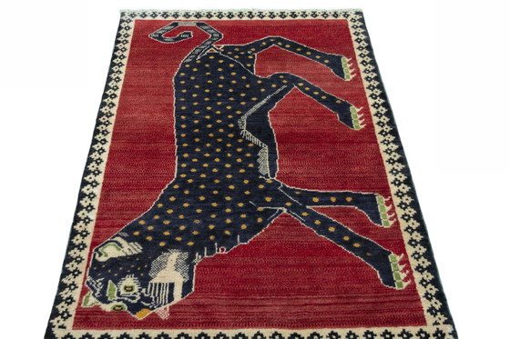 Image 1 of Tapis Gabbeh nomade noué à la main 155 x 100 cm