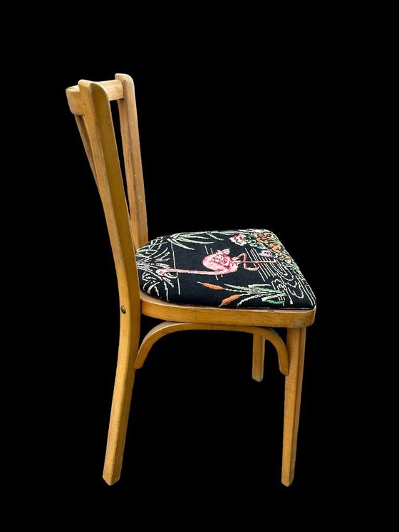 Baumann chair reupholstered with vintage tapestry – Dining chairs, Wood (photo 8 of 9)