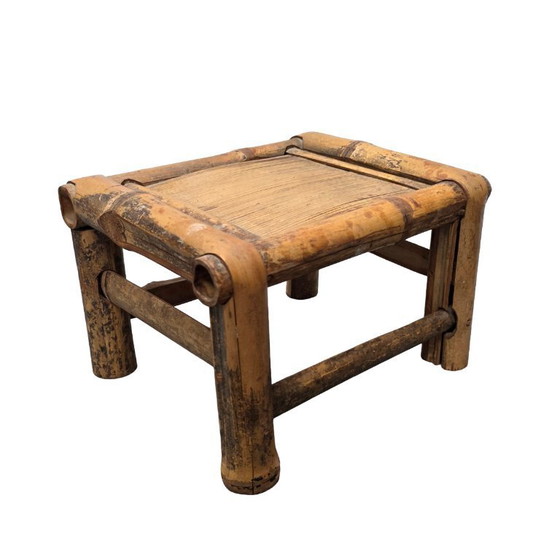 Image 1 of table à plantes vintage en bambou