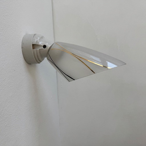 SET OF 3 OLD 1950S VINTAGE INCLINED SCONCES