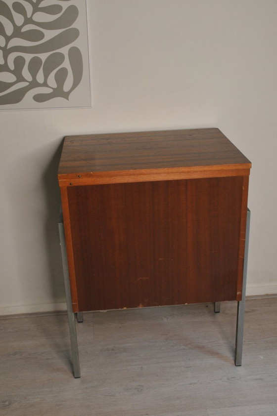 Image 1 of Bernina Favorit Mobili per cucire - Mobile in teak vintage degli anni '60/'70 mobile per giradischi