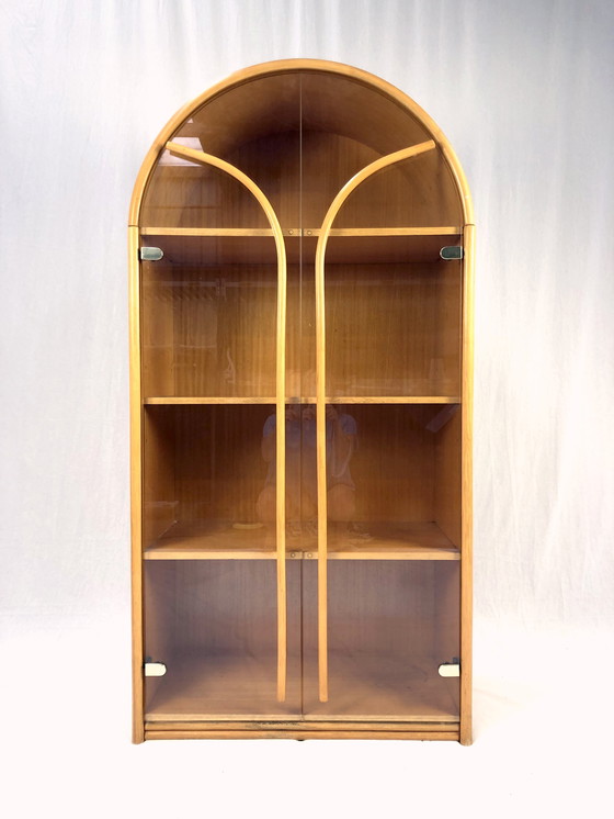 Image 1 of Mid-Century Rattan Display Cabinet, 1970s