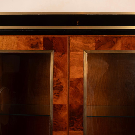 Vitrina Willy Rizzo de raíz de secuoya para Mario Sabot Hollywood Regency 1970 – Glass, Chrome (photo 20 of 27)