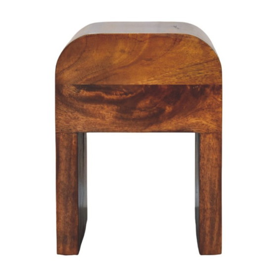 Mini comodino Darcy in legno massello di mango color castagno con angoli arrotondati – Artisan, Comodini (photo 10 of 10)