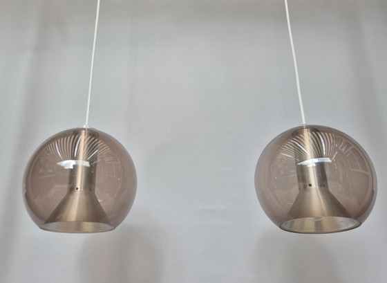 Image 1 of Suspension vintage RAAK - 2 globes - F. Ligtelijn - 1960