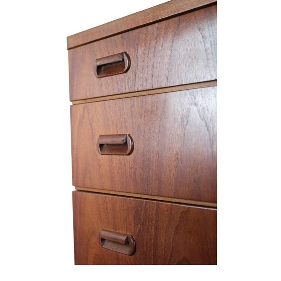 Image 1 of Vintage teak chest of 4 drawers, Denmark 1960