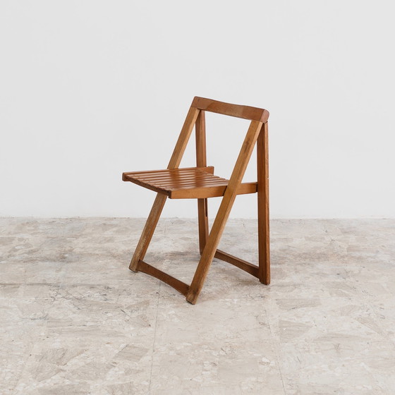 Image 1 of Aldo Jacober voor Alberto Bazzani: 4 Trieste-stoelen, vintage design uit de jaren 60.